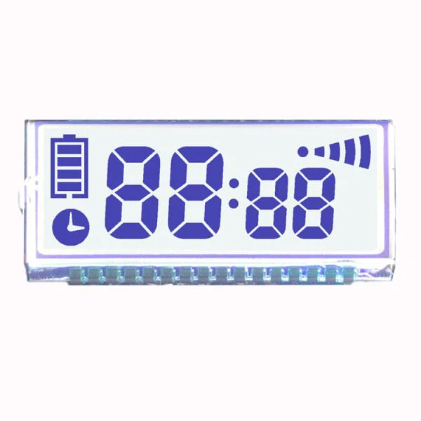 4 číslice 7 segmentový LCD monochromatický LCD displej PIN připojení