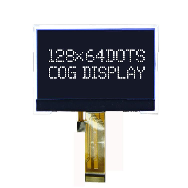 Standardní velikost 128x64 Grafický LCD bílý na černém pozadí